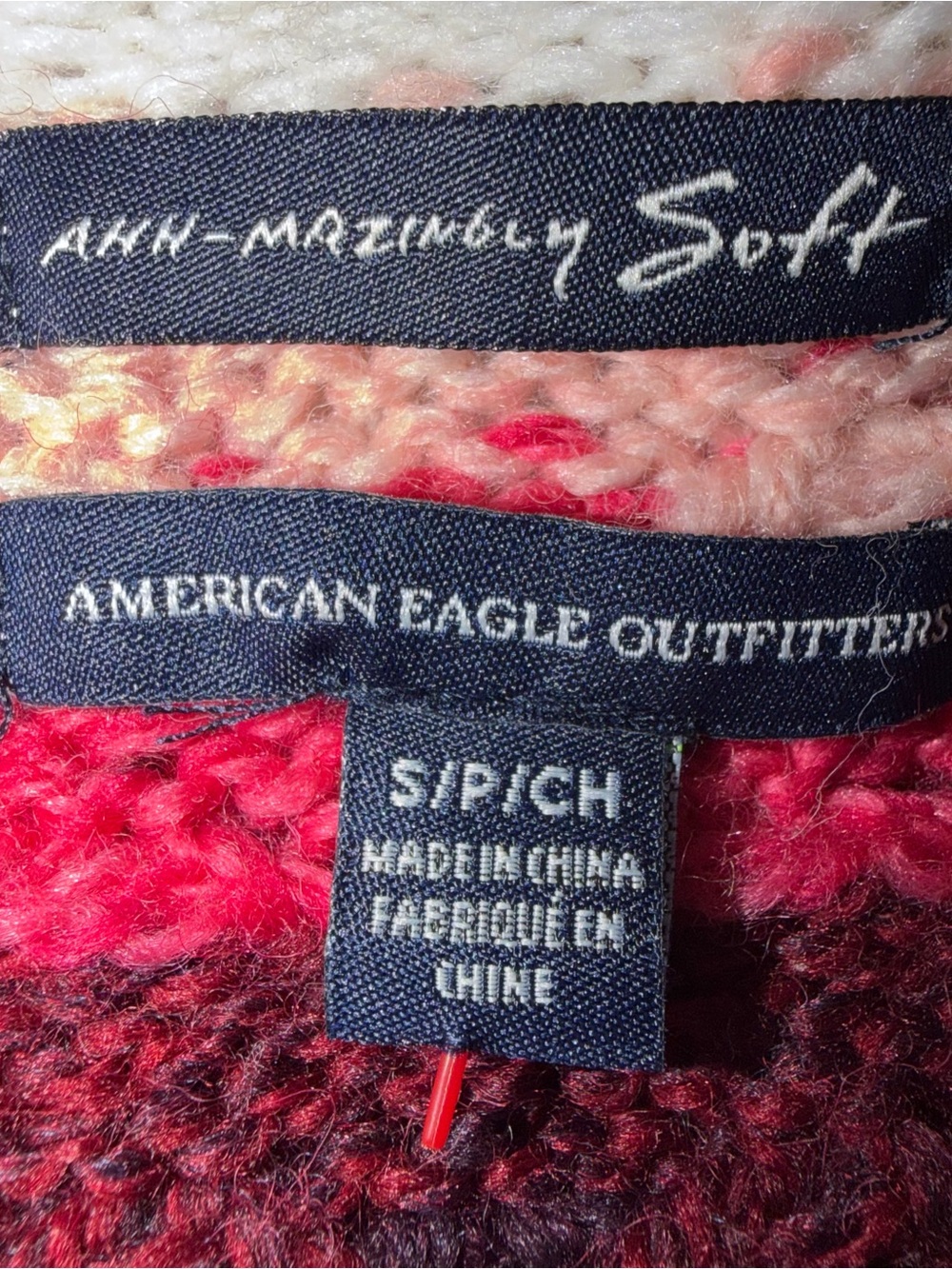 American Eagle Amazingly Soft Fair Isle Nordic Sweater Small - Picture 6 of 9